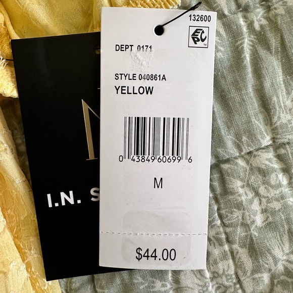 I.N. Studio Soft Yellow Blouse - Picture 12 of 12